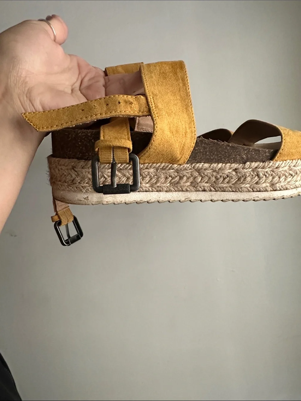 Women’s Yellow Espadrille Platform Sandals